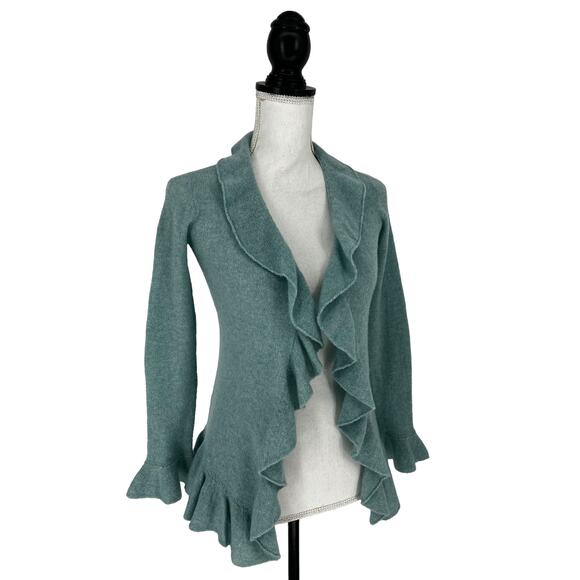 Casmari Cashmere Blend Drape Front Cardigan - Picture 7 of 11